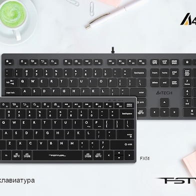 A4Tech Fstyler FX50 и FX51: клавиатуры с ультратонкими клавишами
