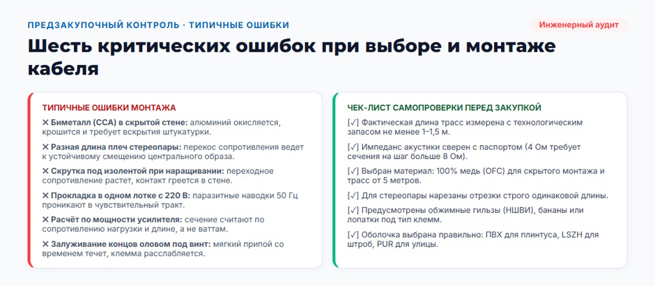 Акустический кабель для колонок и усилителя: как выбрать сечение, материал и оконцевание Акустический кабель для колонок и усилителя: как выбрать сечение, материал и оконцевание