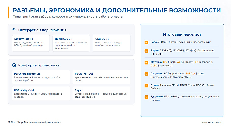 Инструкция по выбору лучшего монитора для ПК Инструкция по выбору лучшего монитора для ПК