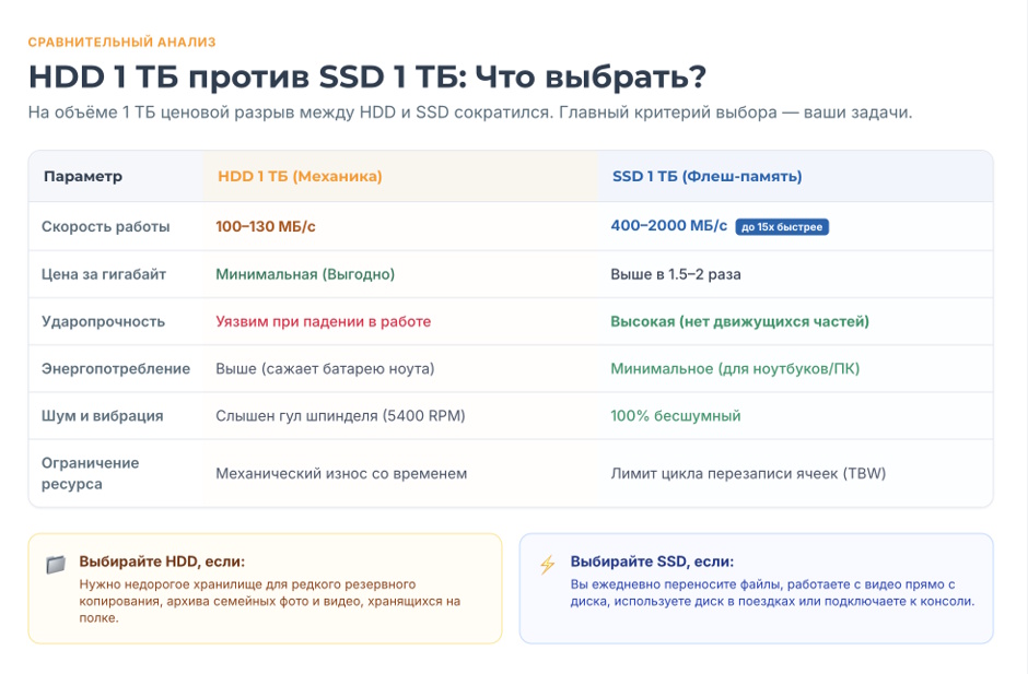 Внешний жёсткий диск 1 ТБ: рейтинг лучших моделей 2026 года Внешний жёсткий диск 1 ТБ: рейтинг лучших моделей 2026 года