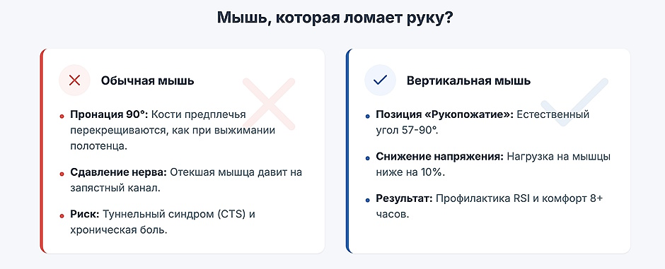 Вертикальная мышь: полное руководство по выбору и защите запястья Вертикальная мышь: полное руководство по выбору и защите запястья