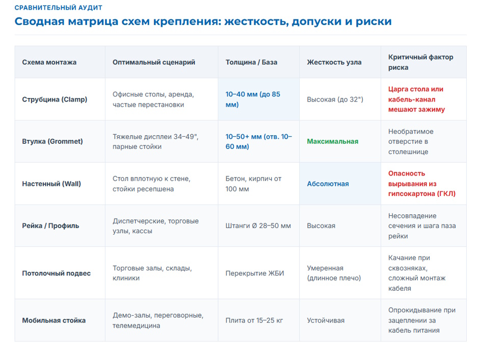 Кронштейн для монитора: виды крепления и топ кронштейнов 2026 года Кронштейн для монитора: виды крепления и топ кронштейнов 2026 года