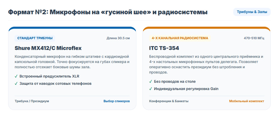 Профессиональный микрофон для конференц-зала: чем отличается от обычного