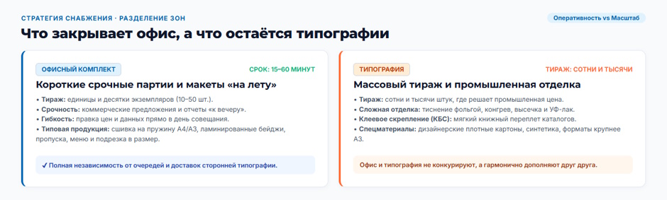 Постпечатка в офисе: брошюровщик, ламинатор и резак — что закрывает офис, а что остаётся типографии Постпечатка в офисе: брошюровщик, ламинатор и резак — что закрывает офис, а что остаётся типографии