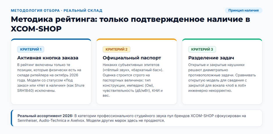 Студийные наушники: рейтинг мониторных моделей 2026 года для записи, сведения и мастеринга