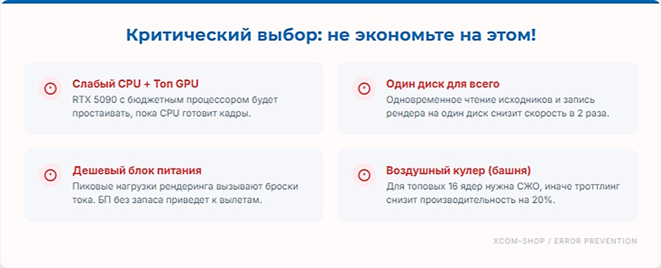 Рабочая станция для видеомонтажа за 200 000 руб: конфигурация 2026
