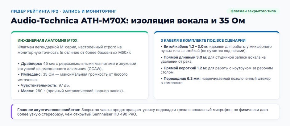 Студийные наушники: рейтинг мониторных моделей 2026 года для записи, сведения и мастеринга