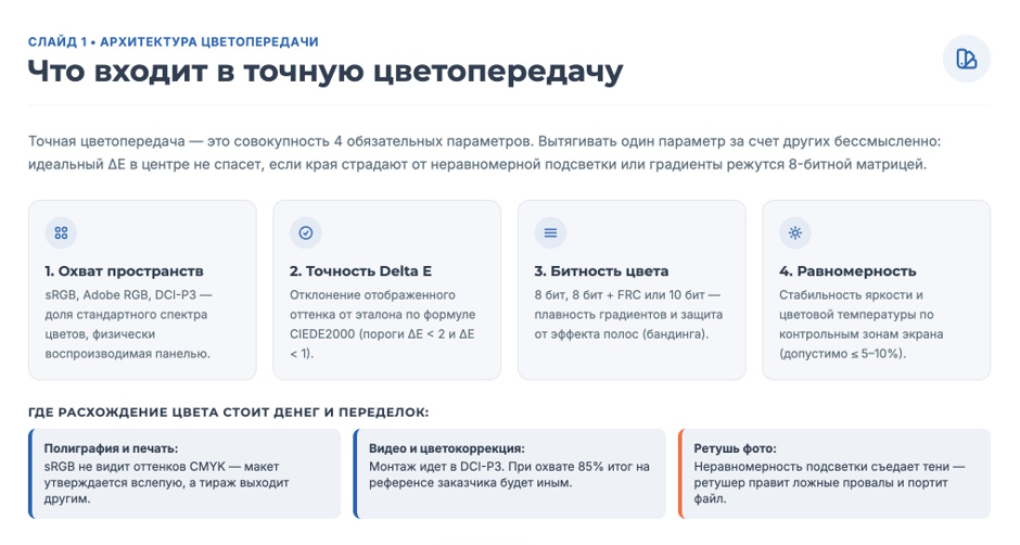 Монитор для дизайнера: как оценить точную цветопередачу