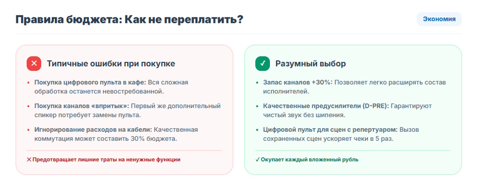 Микшерный пульт: как выбрать для мероприятий и студии