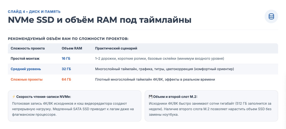 Ноутбук для видеомонтажа: мощность и экран Ноутбук для видеомонтажа: мощность и экран