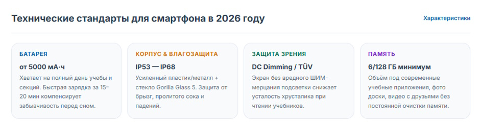 Как выбрать смартфон для школьника в 2026 году: полное руководство для родителей