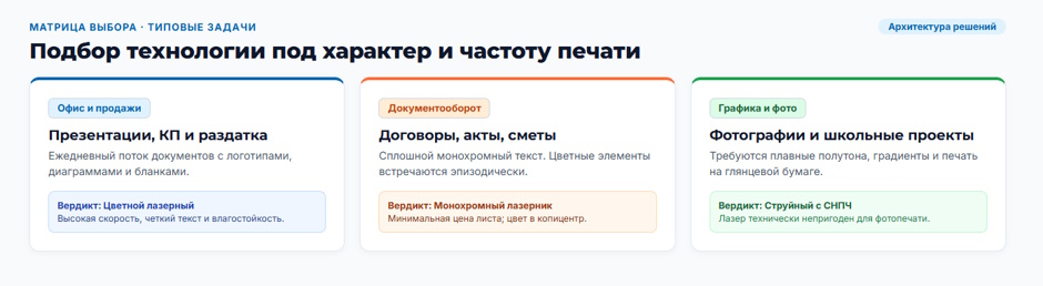 Цветной лазерный принтер: кому он нужен и как не переплатить за лишние функции