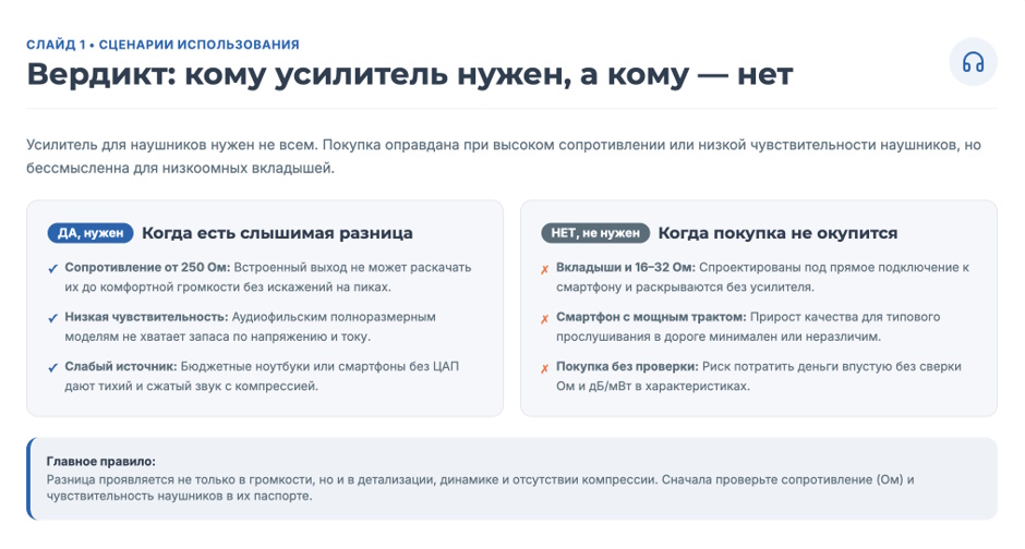 Усилитель для наушников: нужен ли он и как выбрать подходящую модель
