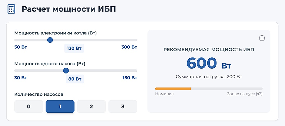 Как выбрать ИБП для котла отопления