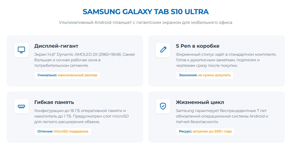 Планшет для бизнеса 2026: iPad Pro, Samsung Galaxy Tab S10 и Windows-планшеты — что выбрать