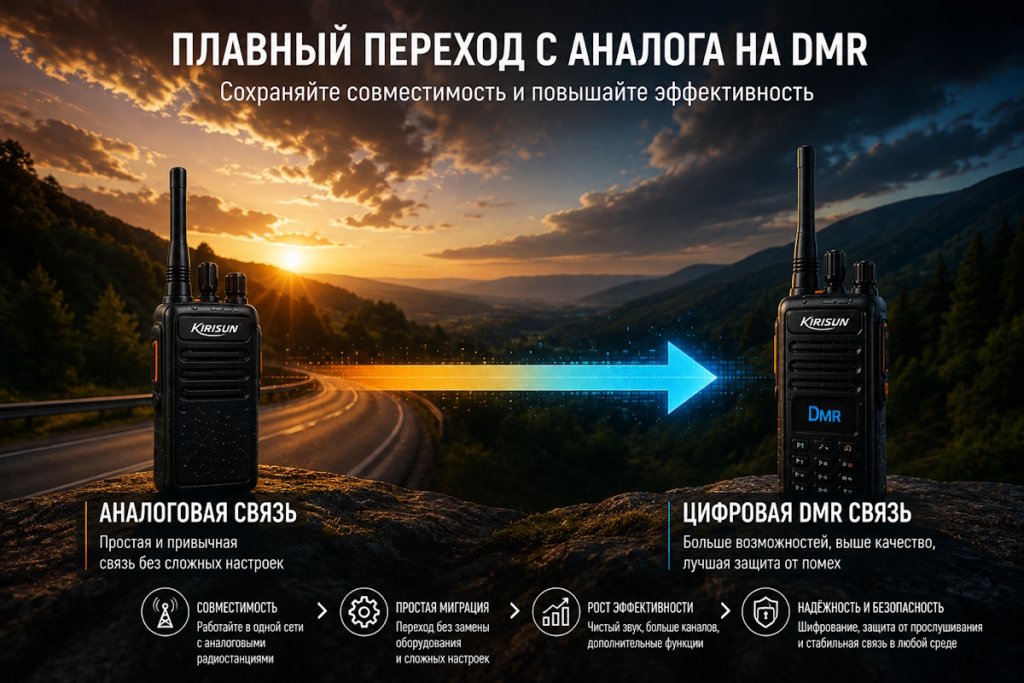 Цифровая или аналоговая рация: в чём разница и что выбрать для бизнеса Цифровая или аналоговая рация: в чём разница и что выбрать для бизнеса