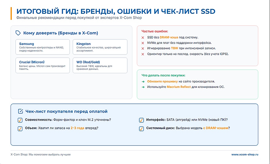 Как выбрать SSD-диск для компьютера или ноутбука