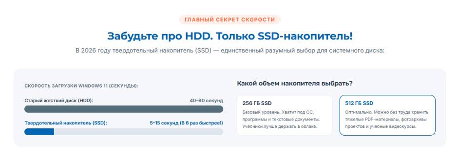 Как выбрать ноутбук для школьника до 50 000 рублей в 2026 году Как выбрать ноутбук для школьника до 50 000 рублей в 2026 году