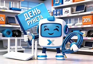 День Рунета: скидки до 30% на роутеры, модемы, кабели и патч-корды